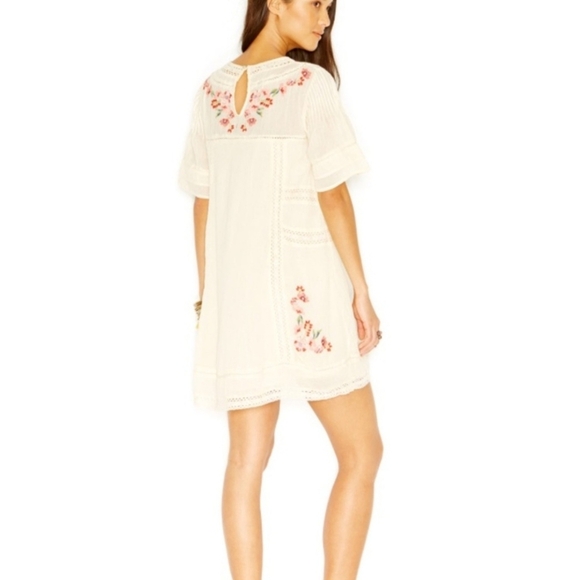 Free People Perfectly Victorian Romance Embroidered Dress - Picture 3 of 12